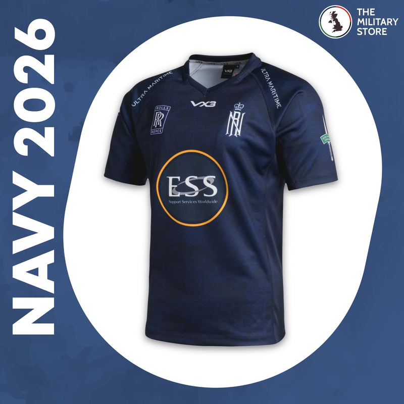 Royal Navy Rugby Union (RNRU) 24/26 Official Replica Home Rugby Shirt