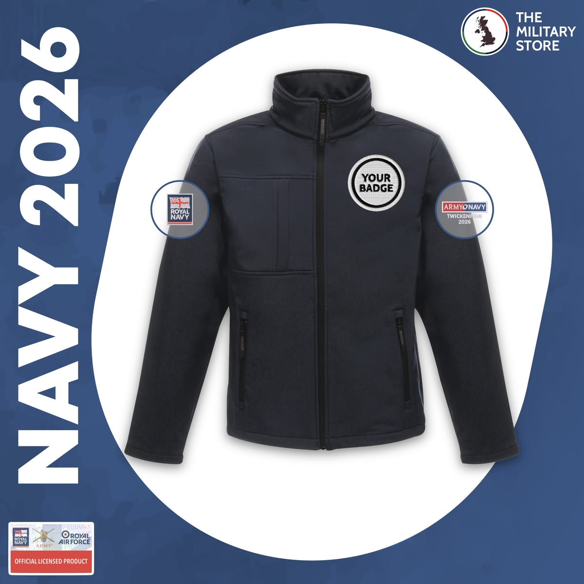 Navy Shell Jacket Design Royal Navy - Softshell Jacket - Army v Navy 2026 — The Military Store