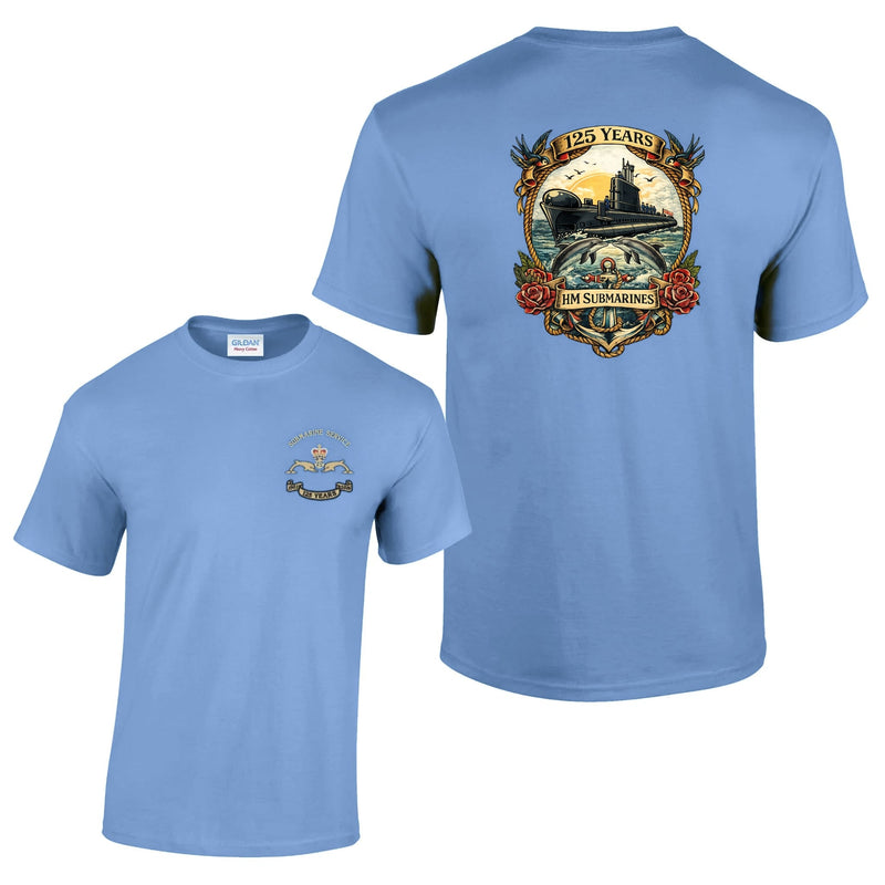 Navy Submariner 125th Diesel Cotton T-Shirt - Includes Backprint