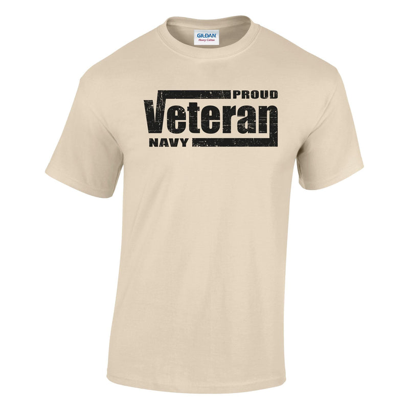 Proud Navy Veteran Printed T-Shirt