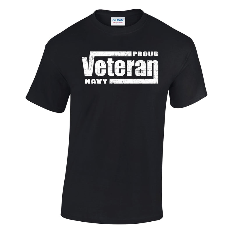 Proud Navy Veteran Printed T-Shirt