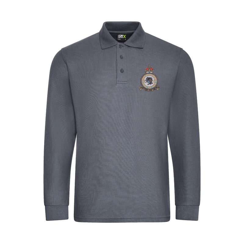 No 100 Group RAF Long Sleeve Polo Shirt