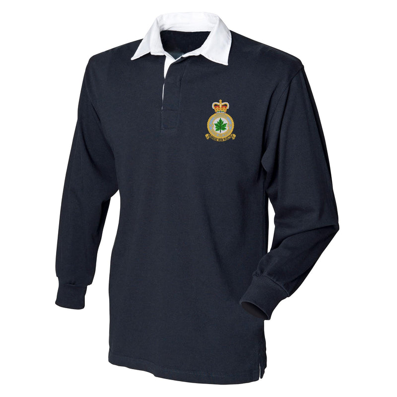 No 5 Squadron RAF Front Row Long Sleeve Rugby Shirt