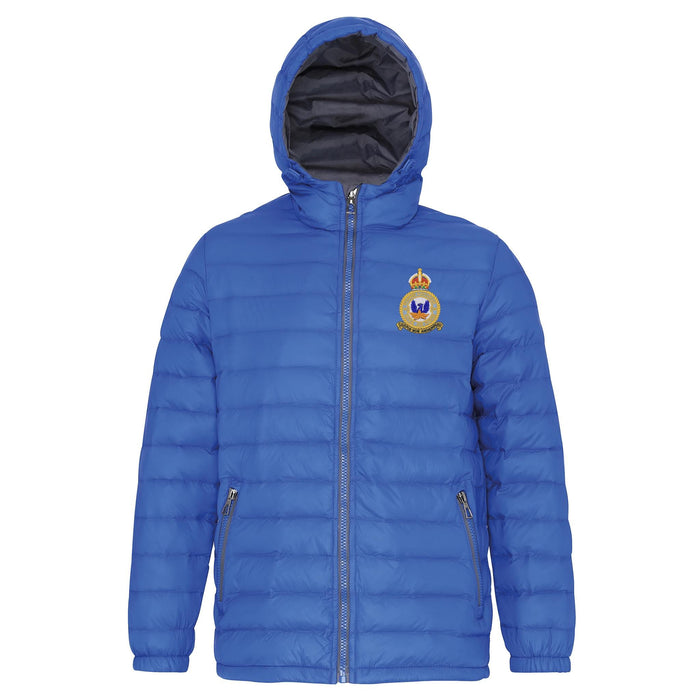 No 57 Squadron RAF Hooded Contrast Padded Jacket