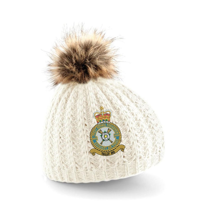 No 609 Squadron RAF Pom Pom Beanie Hat