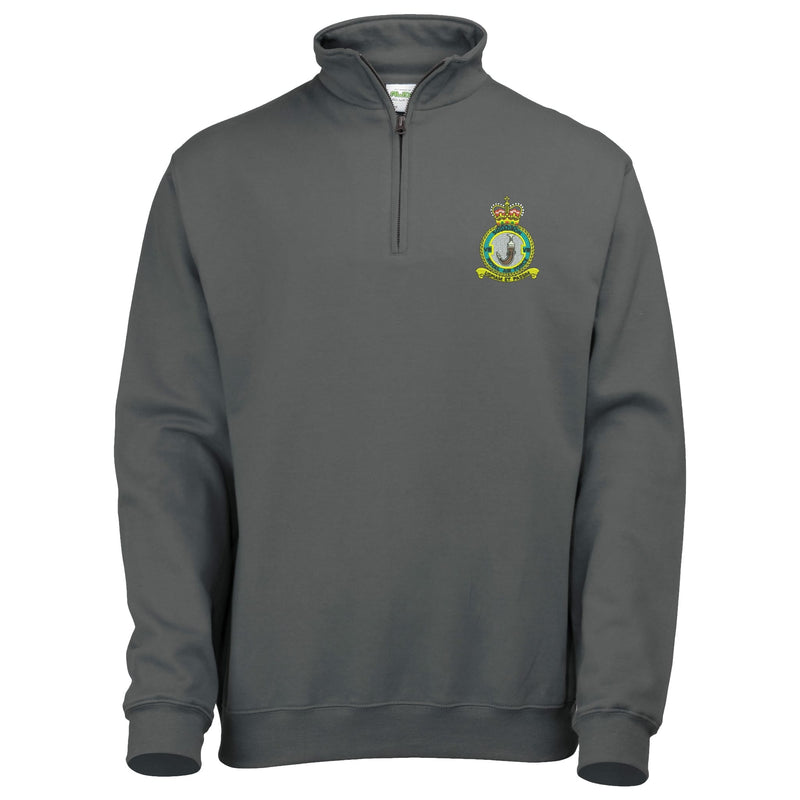 No 8 Squadron RAF Quarter Zip Sweatshirt