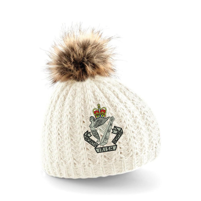 North Irish Horse Pom Pom Beanie Hat