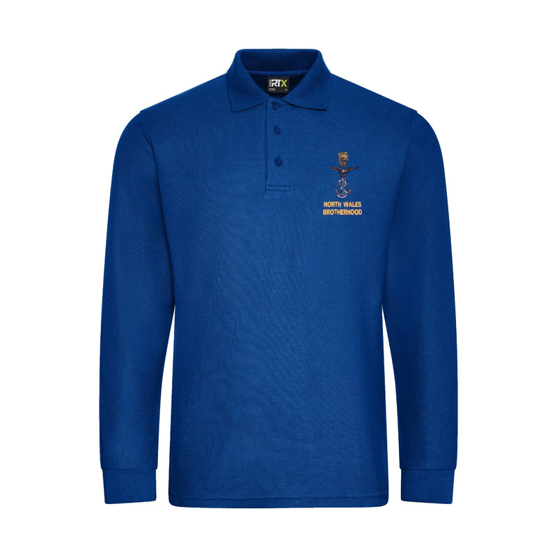 North Wales Brotherhood Combined Services Long Sleeve Polo Shirt