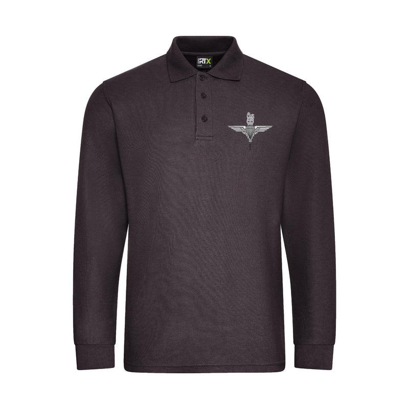 Parachute Regt - 1 PARA Long Sleeve Polo Shirt