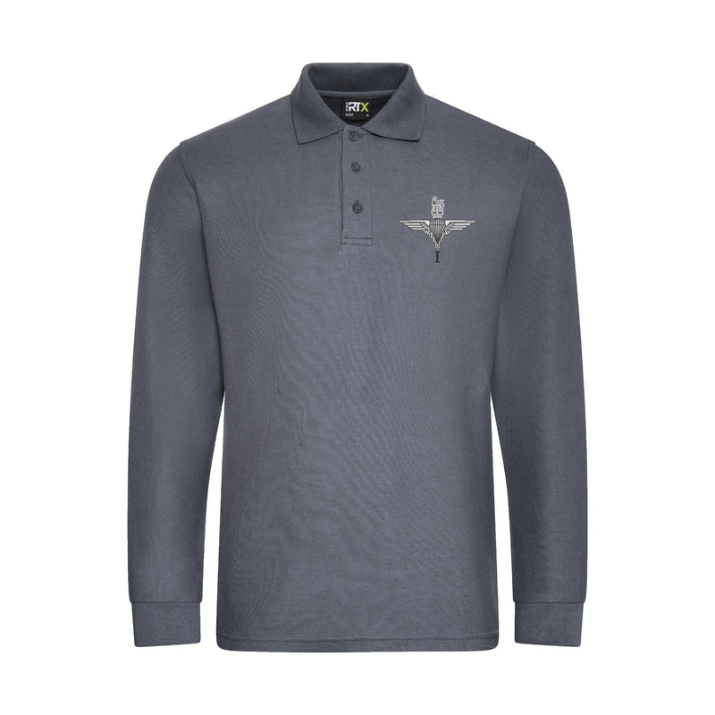 Parachute Regt - 1 PARA Long Sleeve Polo Shirt