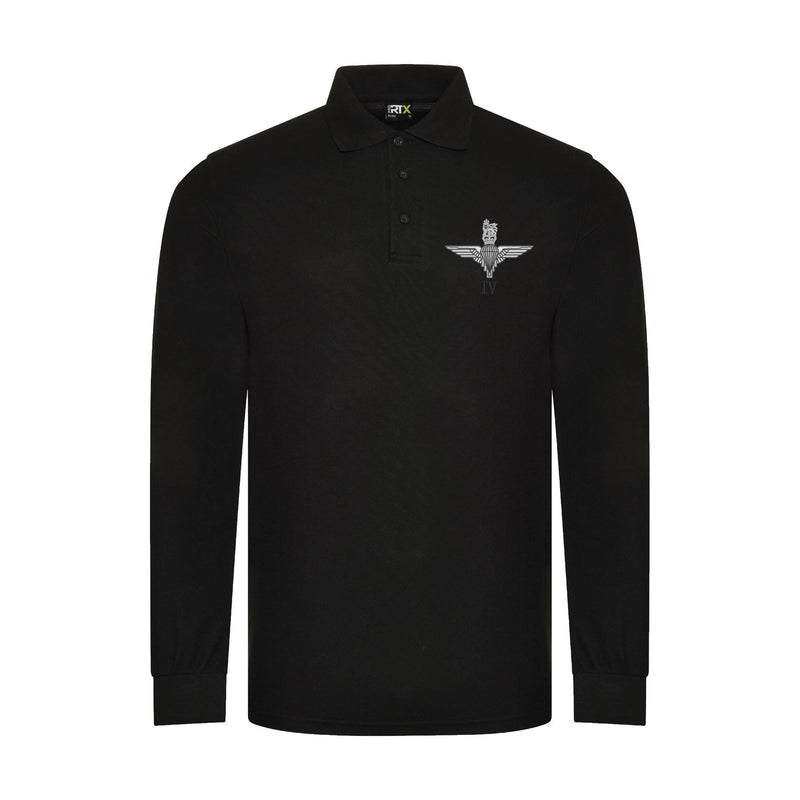 Parachute Regt - 4 PARA Long Sleeve Polo Shirt