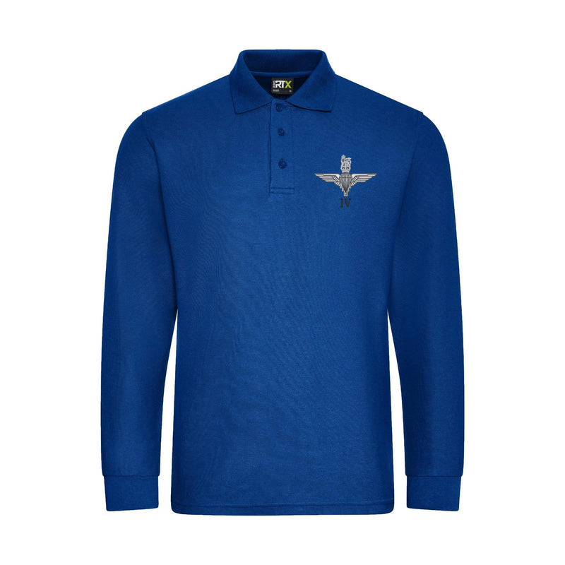 Parachute Regt - 4 PARA Long Sleeve Polo Shirt