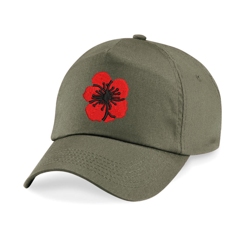 Poppy Embroidered Baseball Cap