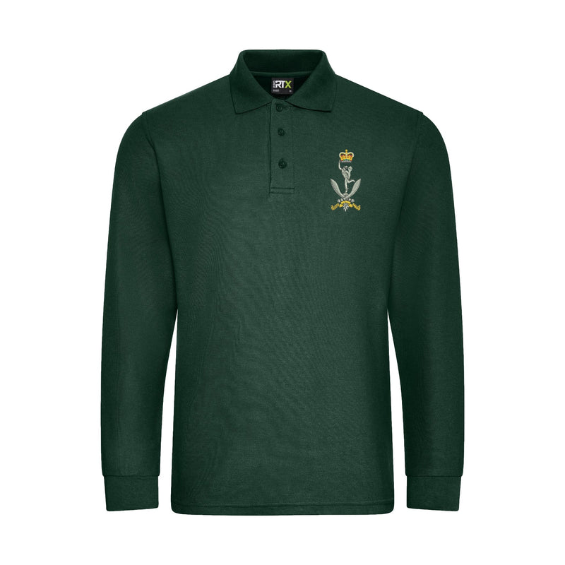 Queens Gurkha Signals Long Sleeve Polo Shirt