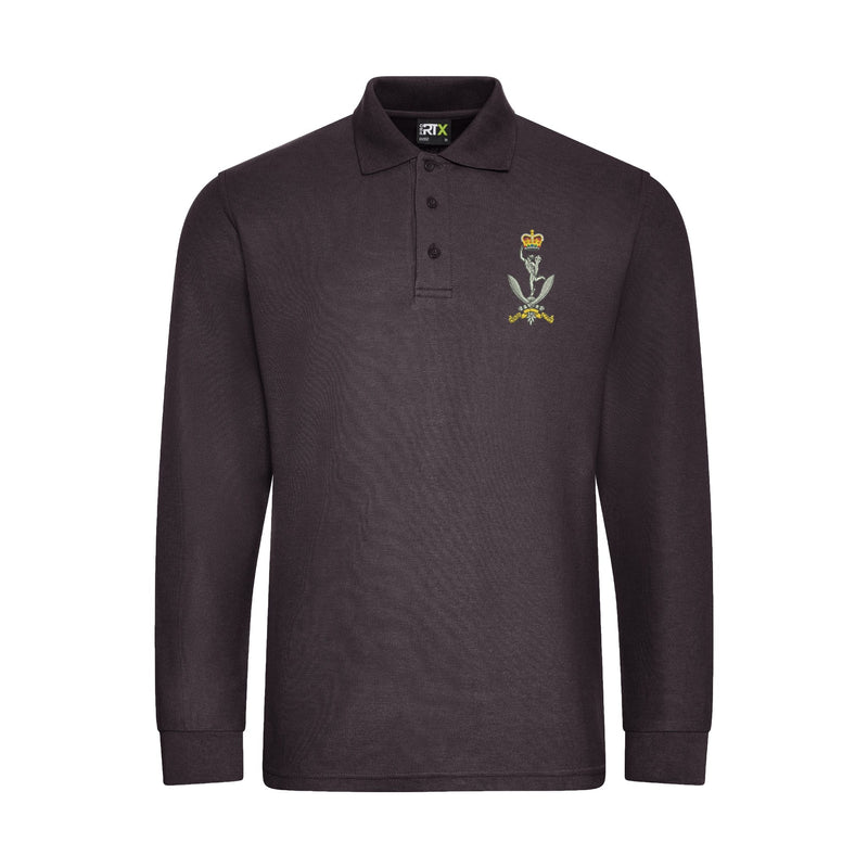 Queens Gurkha Signals Long Sleeve Polo Shirt