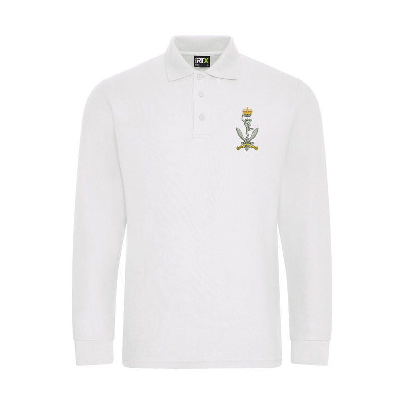 Queens Gurkha Signals Long Sleeve Polo Shirt