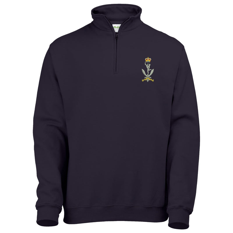 Queens Gurkha Signals Quarter Zip Sweatshirt