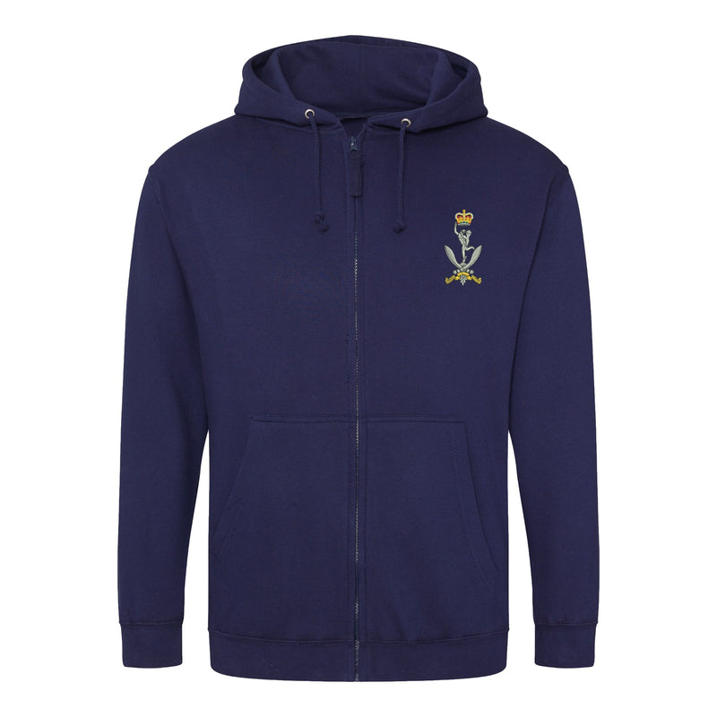 Queen's Gurkha Signals Zipped Hoodie