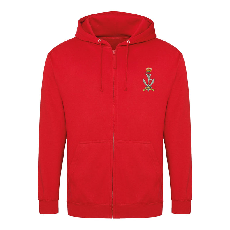 Queen's Gurkha Signals Zipped Hoodie