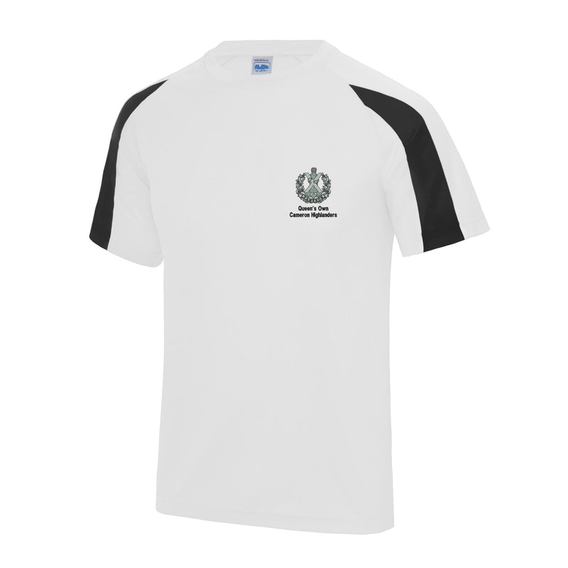 Queens Own Cameron Highlanders Contrast Polyester T-Shirt