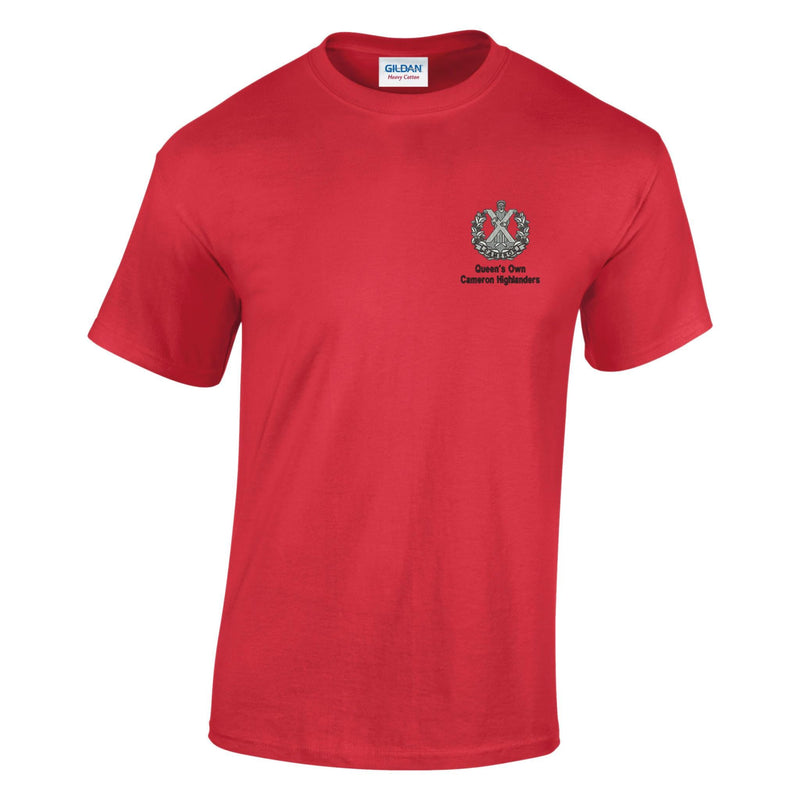 Queens Own Cameron Highlanders Cotton T-Shirt