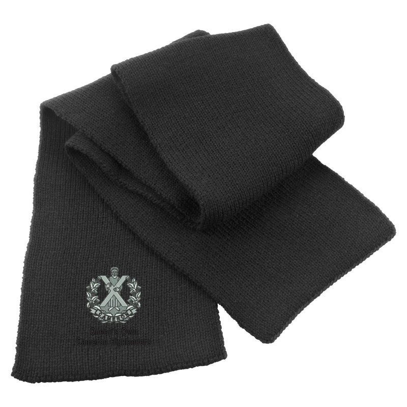 Queens Own Cameron Highlanders Heavy Knit Scarf