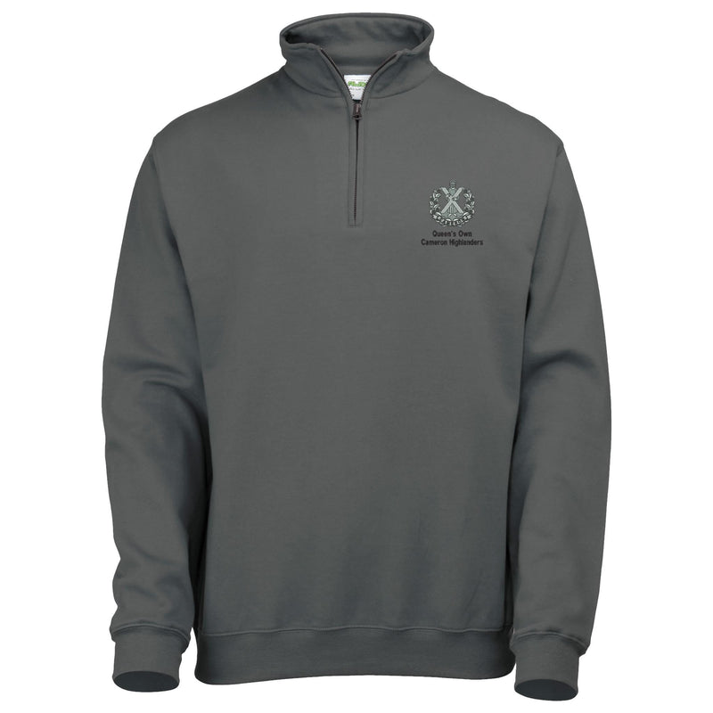 Queens Own Cameron Highlanders 1/4 Zip Sweatshirt