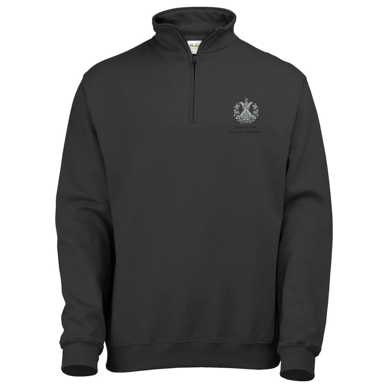 Queens Own Cameron Highlanders 1/4 Zip Sweatshirt