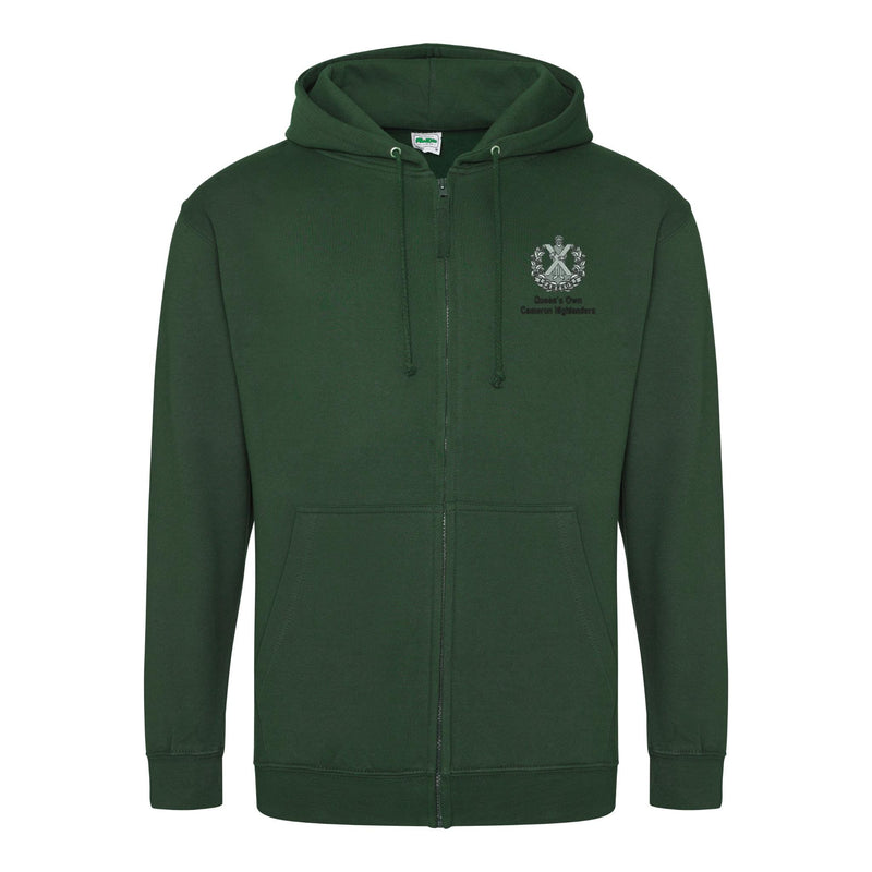 Queens Own Cameron Highlanders Zipped Hoodie