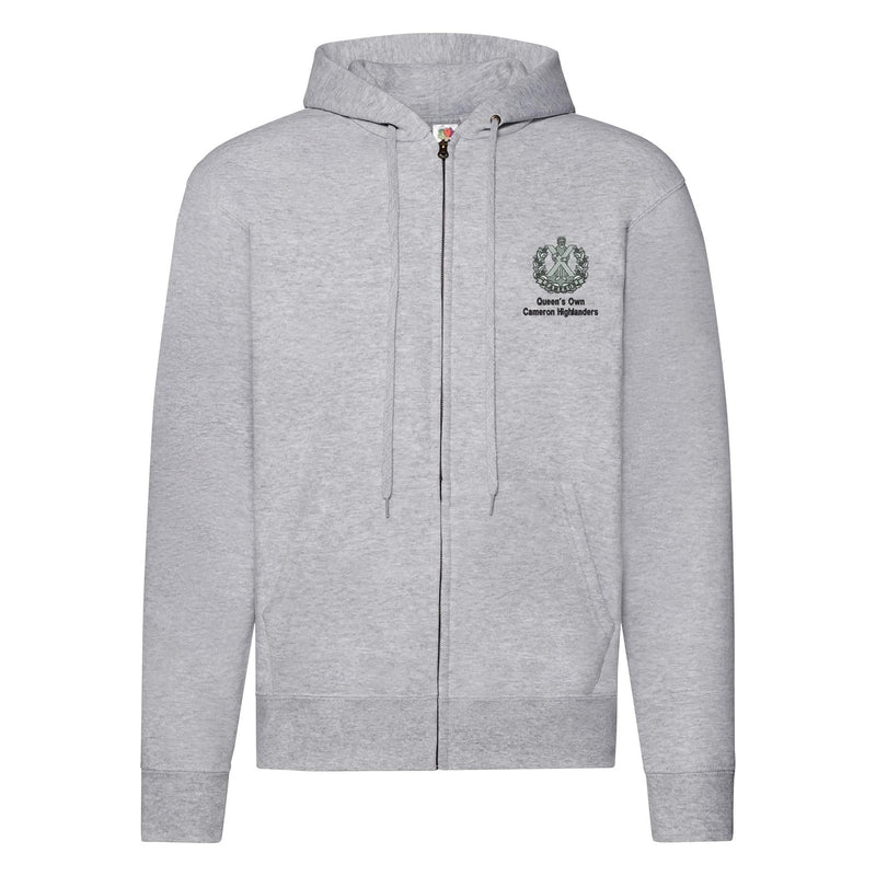 Queens Own Cameron Highlanders Zipped Hoodie