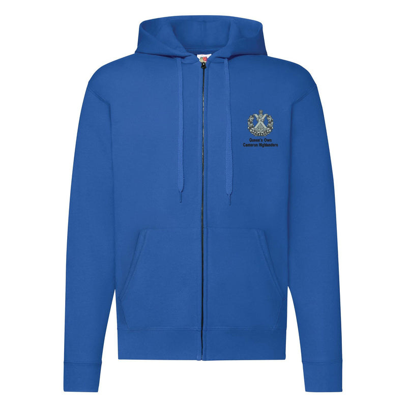 Queens Own Cameron Highlanders Zipped Hoodie