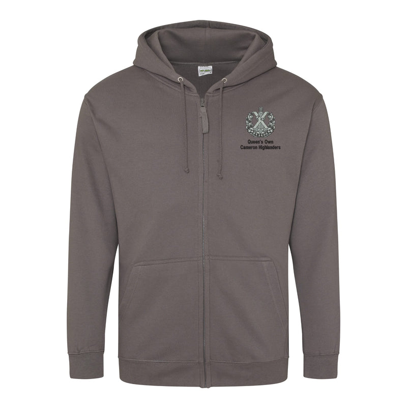 Queens Own Cameron Highlanders Zipped Hoodie