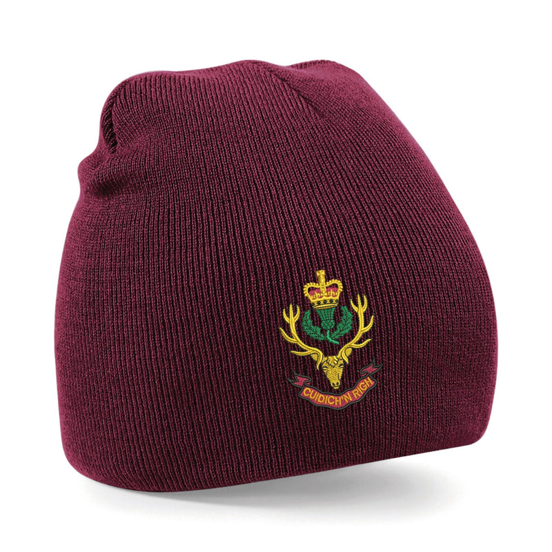 Queens Own Highlanders Beanie Hat