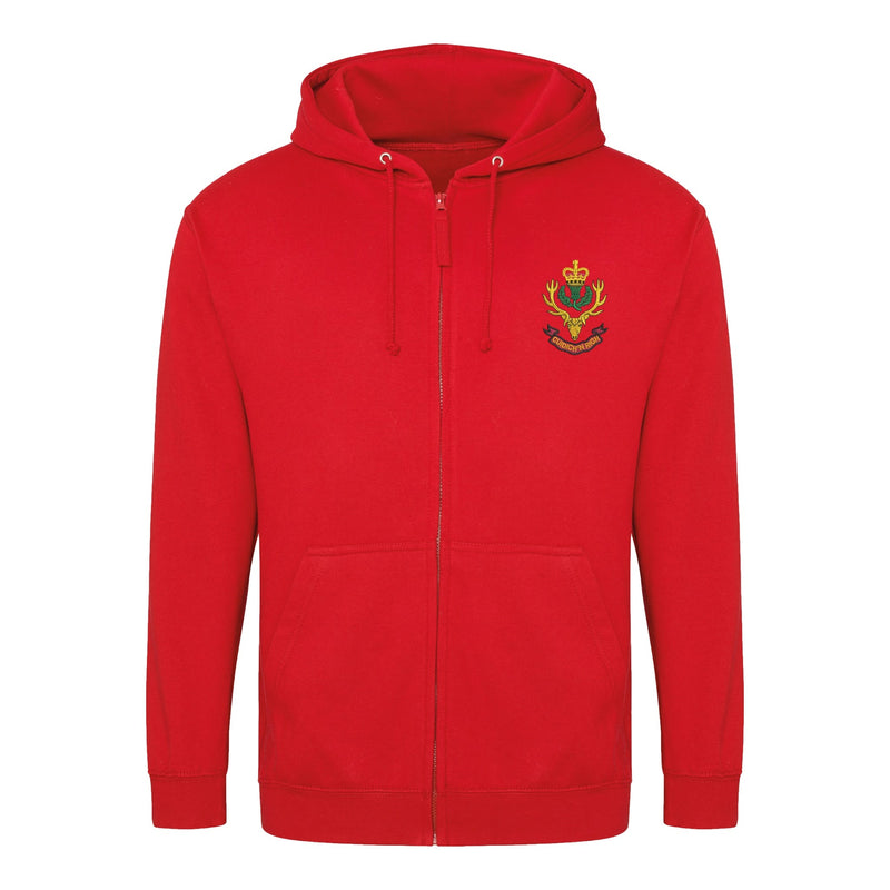 Queens Own Highlanders Zipped Hoodie