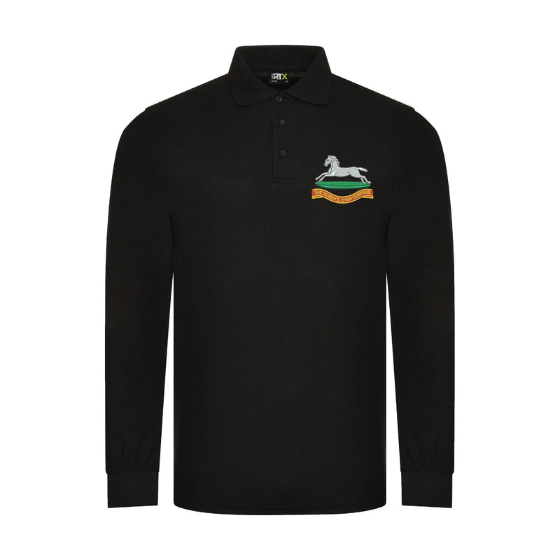 Queens Own Hussars Long Sleeve Polo Shirt