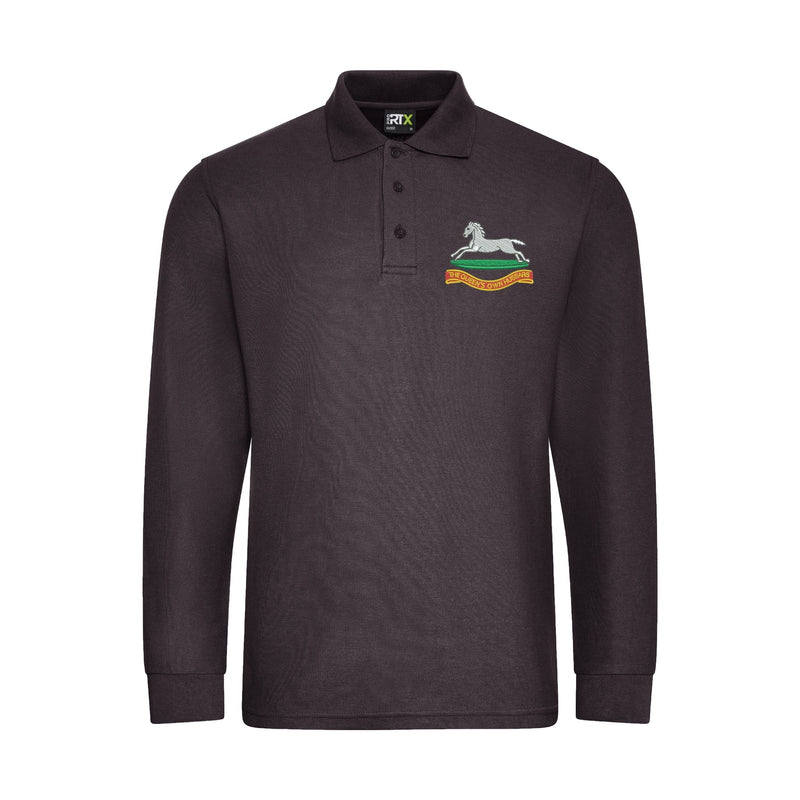 Queens Own Hussars Long Sleeve Polo Shirt