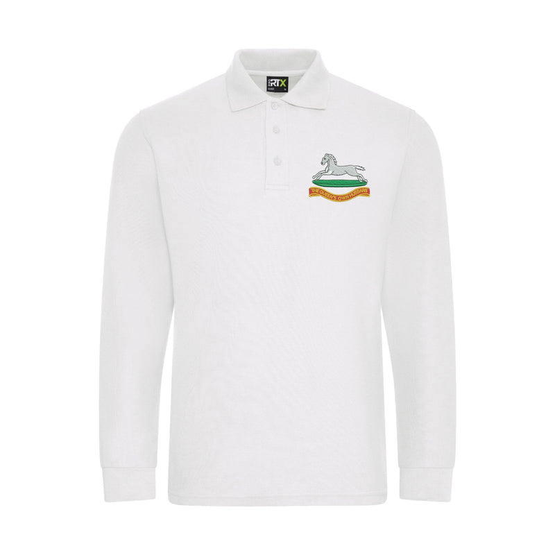 Queens Own Hussars Long Sleeve Polo Shirt