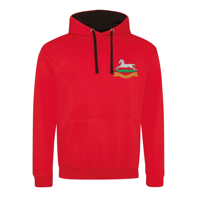 Queens Own Hussars Varsity Contrast Hoodie