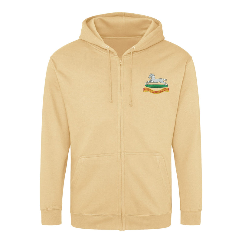 Queens Own Hussars Zipped Hoodie