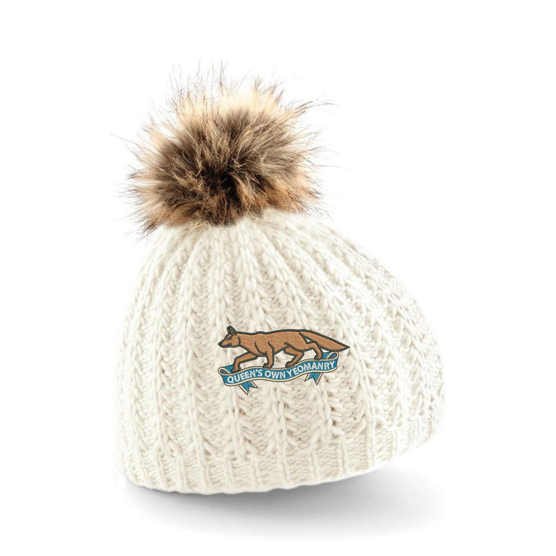 Queens Own Yeomanry Pom Pom Beanie Hat