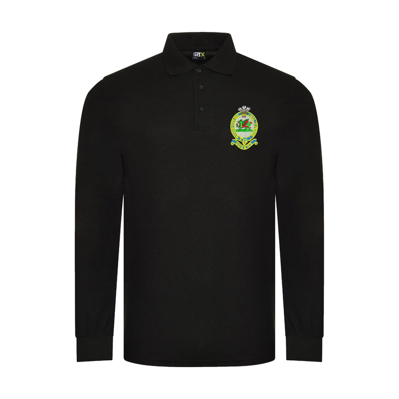Queens Regiment Long Sleeve Polo Shirt