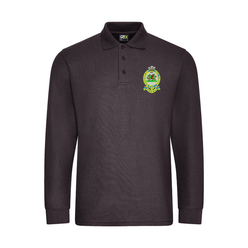 Queens Regiment Long Sleeve Polo Shirt