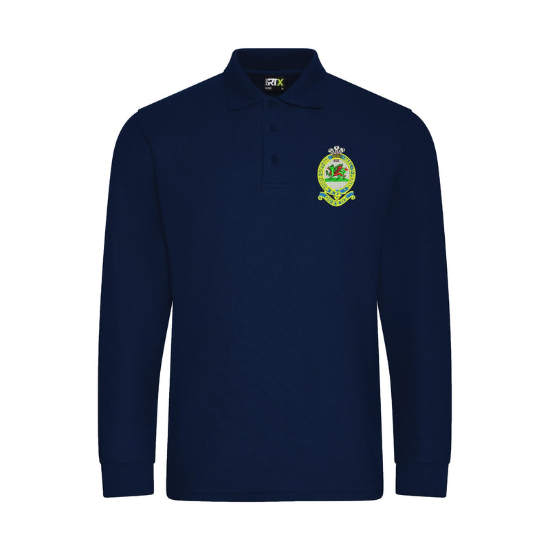 Queens Regiment Long Sleeve Polo Shirt