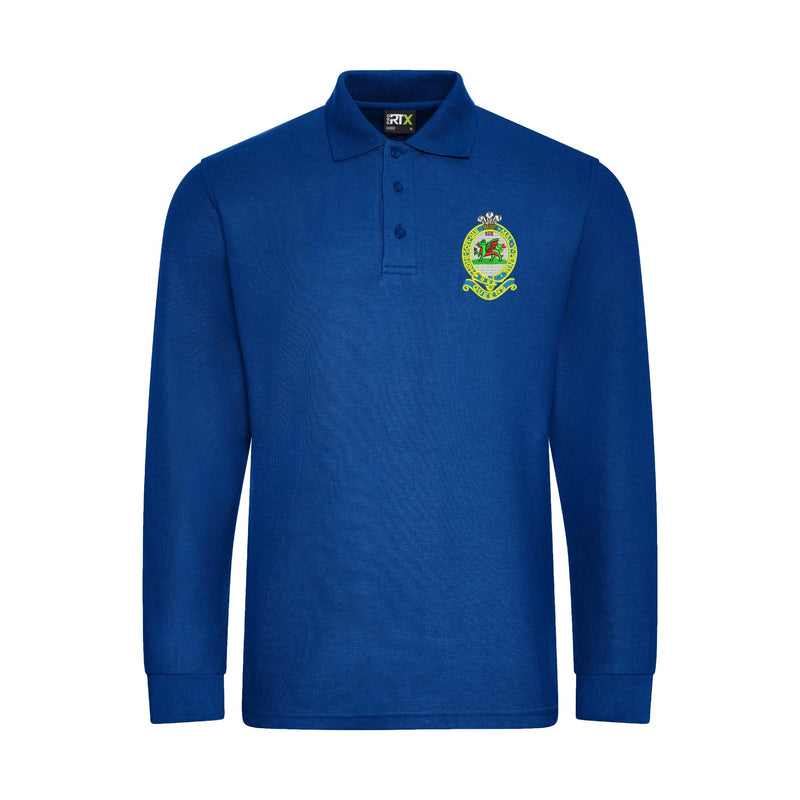 Queens Regiment Long Sleeve Polo Shirt