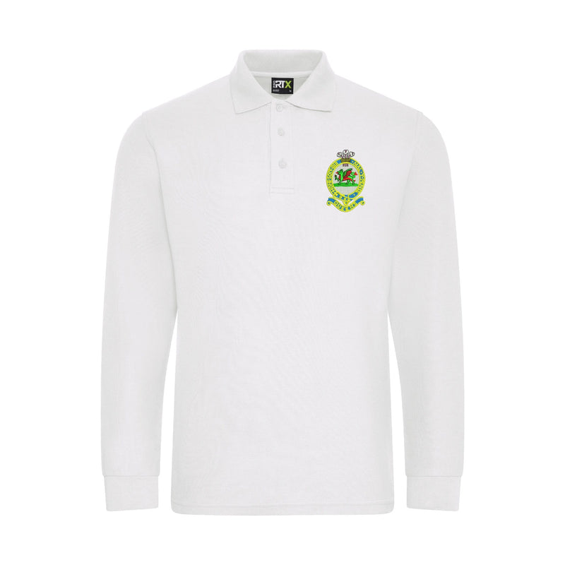 Queens Regiment Long Sleeve Polo Shirt