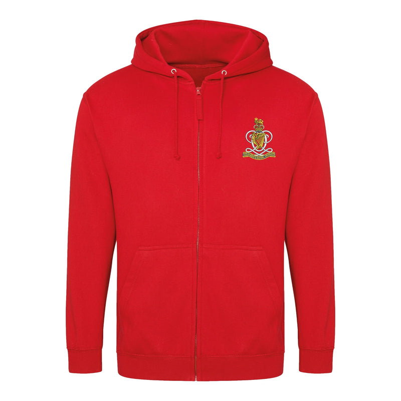 Queens Royal Hussars Zipped Hoodie