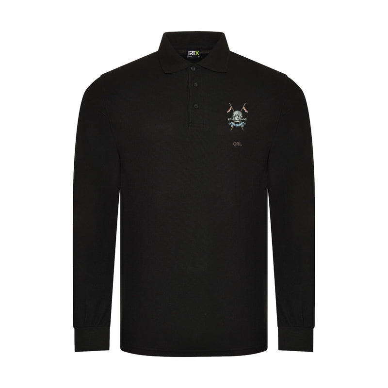 Queens Royal Lancers Long Sleeve Polo Shirt