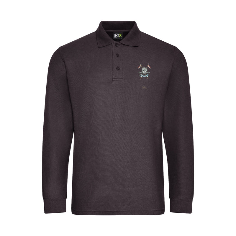 Queens Royal Lancers Long Sleeve Polo Shirt