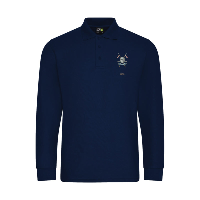 Queens Royal Lancers Long Sleeve Polo Shirt