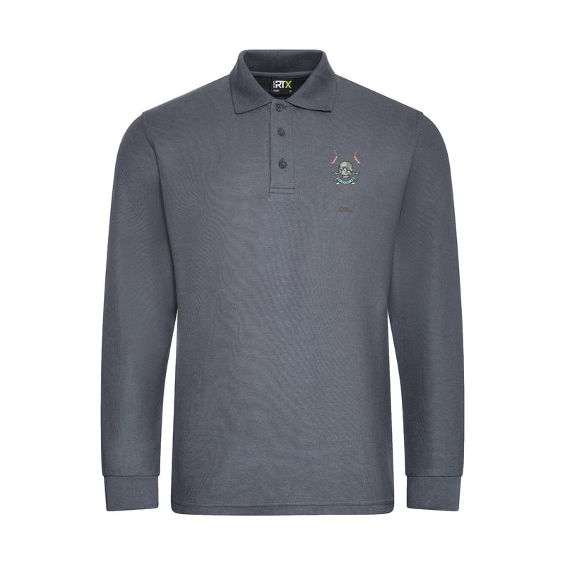 Queens Royal Lancers Long Sleeve Polo Shirt